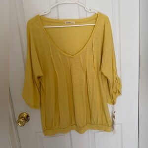 NWT - Fresh Produce Women's Sunny Yellow Blouse